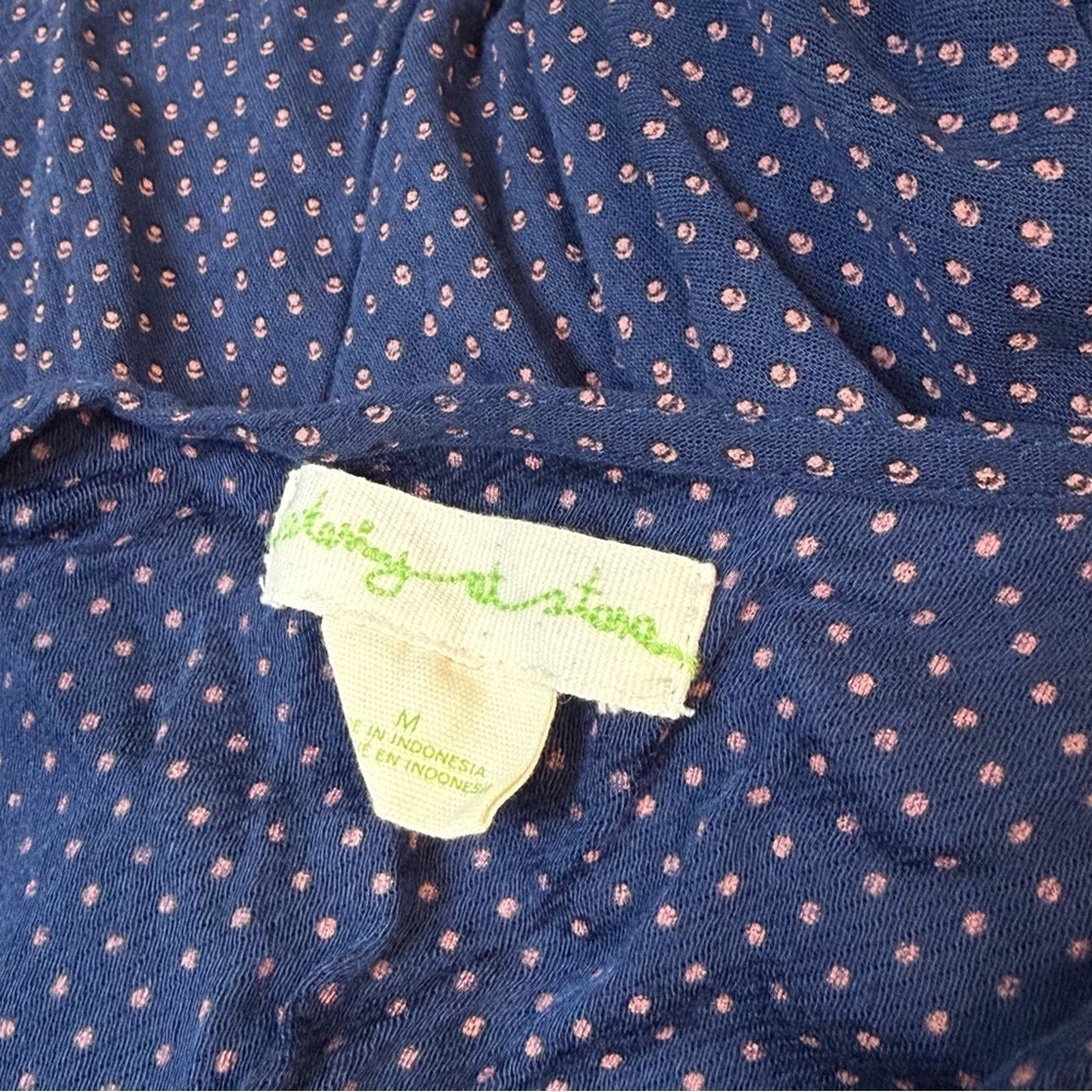 Modcloth Navy Sleeveless Tank with Dots - Picture 5 of 6